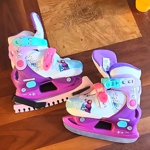 Little girls ice skates